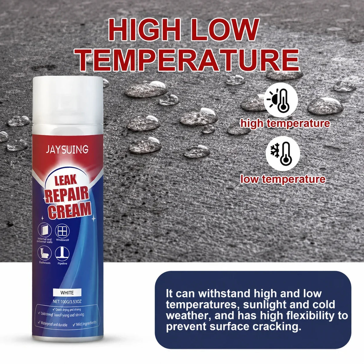 🔥 BUY 1 GET 1 FREE – JAYSUING Leak Repair Cream | Waterproof Sealant | Flexible, Quick & Easy Leak Repair | SED
