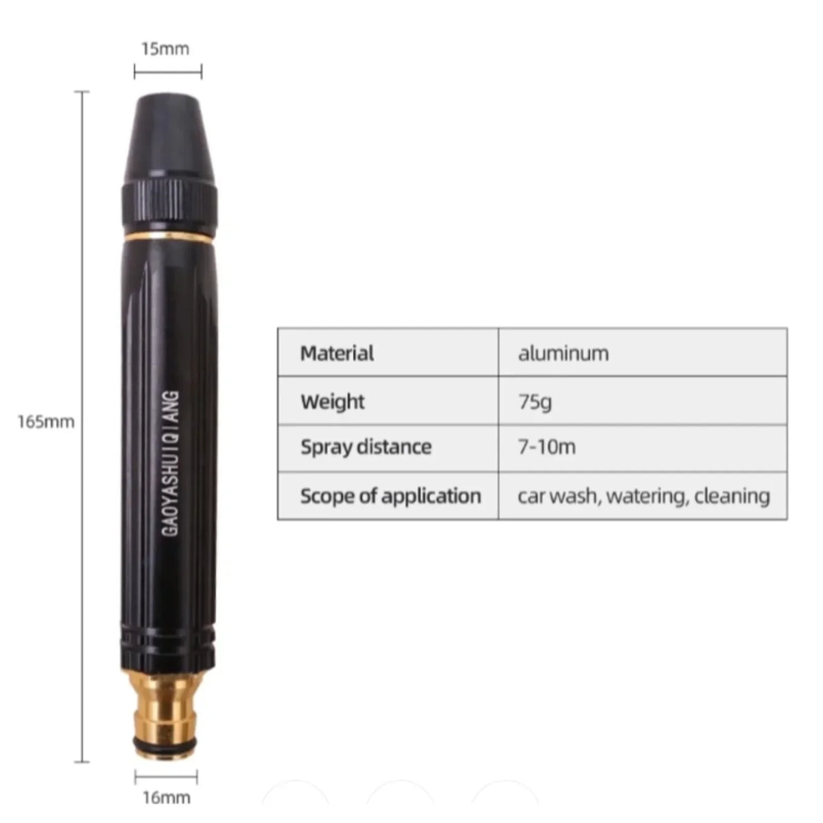 SED High Pressure Brass Water Spray Nozzle | Car Wash, Gardening & Home Cleaning | Buy 1 Get 1 FREE