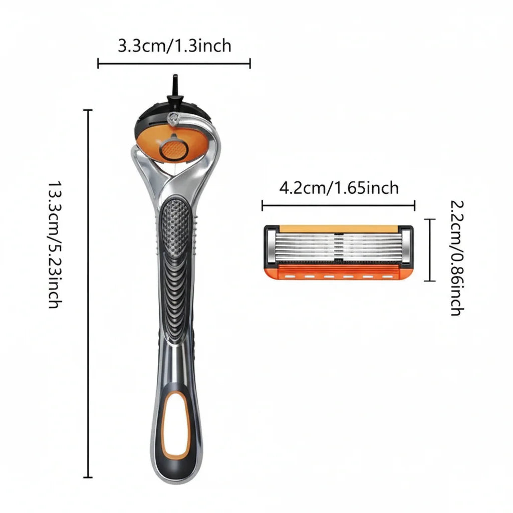 Smart Shave Pro Kit – 48 Advanced Razor Refills + Free Handle Included